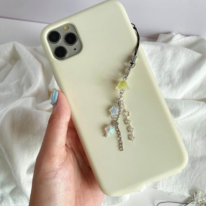 Phone Lanyard Wrist Strap Jellyfish Star Keychain Chain Phone Charm Antilost Y2K Cellphone Strap Hanging Cord for Women