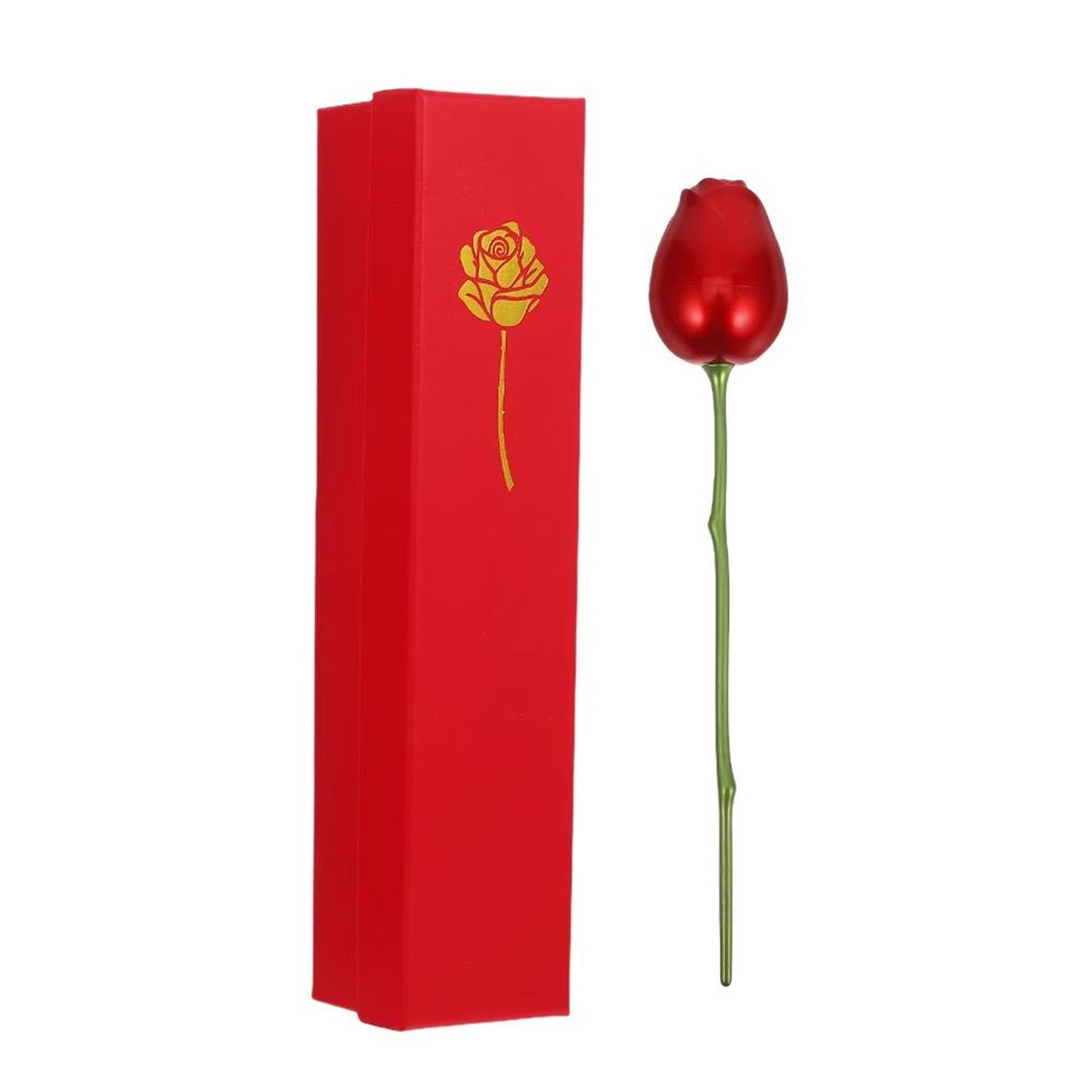 Romantic Simulation Rose Ring Box Red Gift Display Box  For Girlfriend Gift