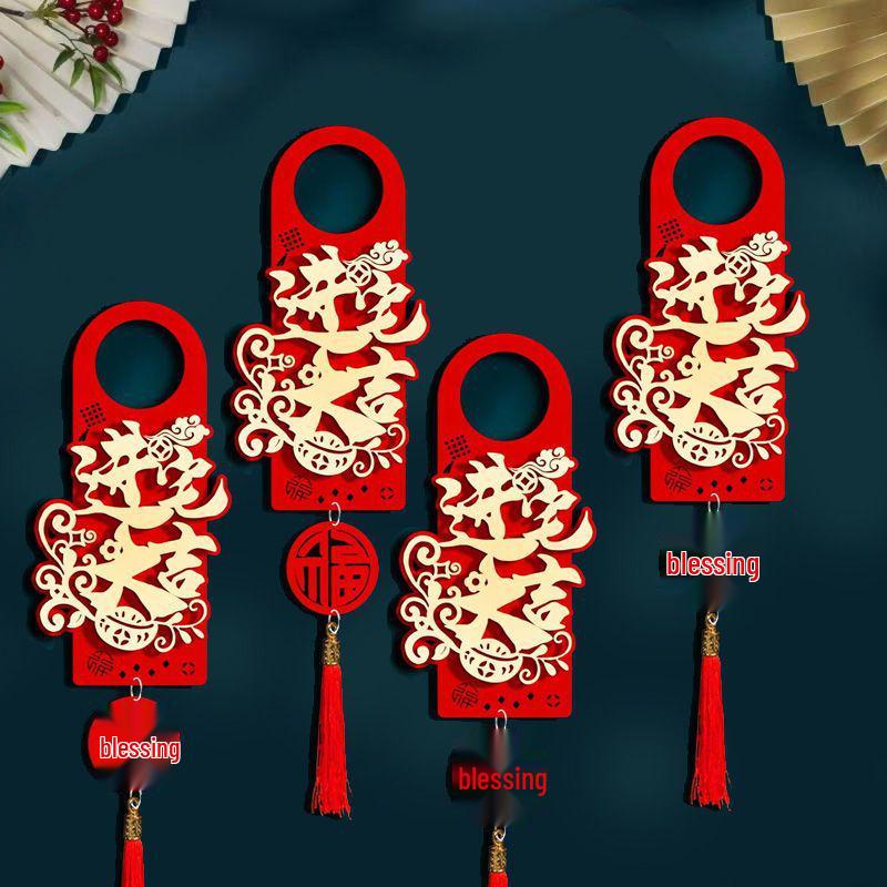 Housewarming Joy: New Home Door Handle Pendant Ornament