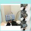 Stylish Blue Green Gray Retro Chic Trendy Sling Crossbody Small Square Bag For Women
