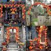 Autumn Decorations Leaf Light Garden Lights Christmas Leaves Decoration