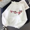Casual Women Autumn and Winter Harajuku Graphic Sweatshirt Nutella Kawaii Print Women's Hooded Pullover Tops Women's Hoodies