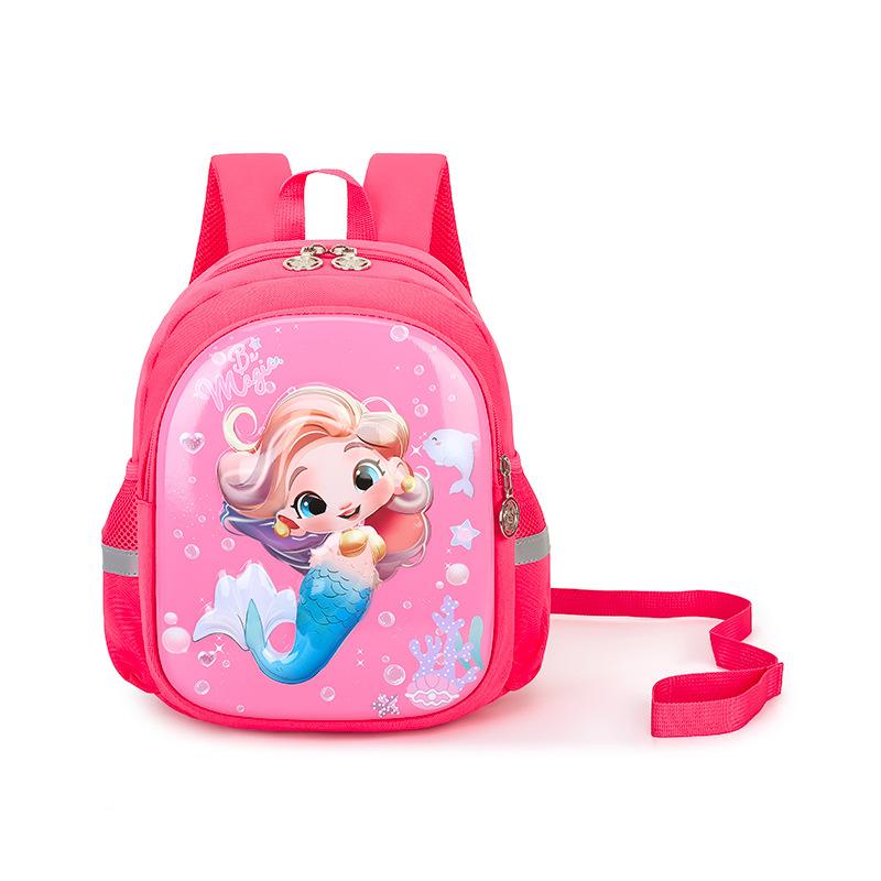 Kindergarten Anti-Lost Elementary School Bag Cute Cartoon Baby Backpack Lightweight Children S Bag розовый