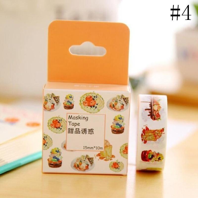 

1 Pcs Printing Washi Tape Roll Decorative Sticky Paper Masking Tape Adhesive 4