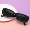 Vintage Black Square Sunglasses Woman Luxury  Small Rectangle Sun Glasses Female Gradient Clear Mirror Oculos De Sol