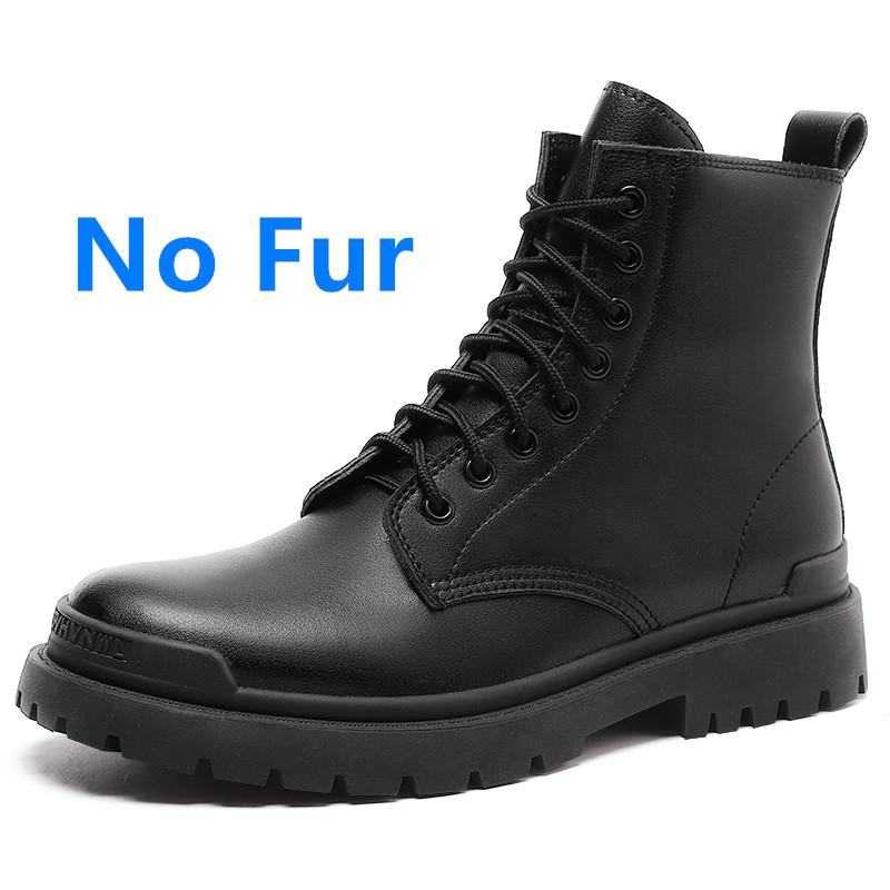 Newest Men Leather Boots Winter Shoes Men Cowhide Motorcycle Designer Outdoors Ankle Boots For Man Military Tactical Big Size 38-47