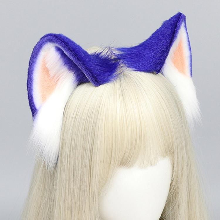 Tiara de Orelha de Animal Peluda Anime Expo para Mulheres Roleplay Maid Headband Fantasia de Festa Menina Anime Estilo de Cabelo Tiara