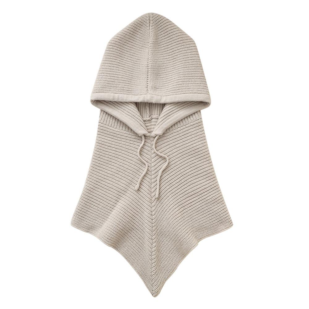 

Шерстяные вязаные шапки с капюшоном Защита ушей Цельный воротник для шеи Модная треугольная шапка шарф Унисекс светло-серый