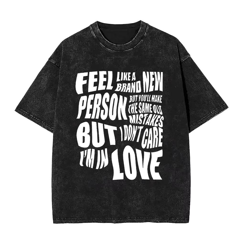 VintageWashed  Pop Rock Band Tame Impala Currents Graphic Print T Shirts Men Women Casual Cotton Oversized Short Sleeve Tshirt