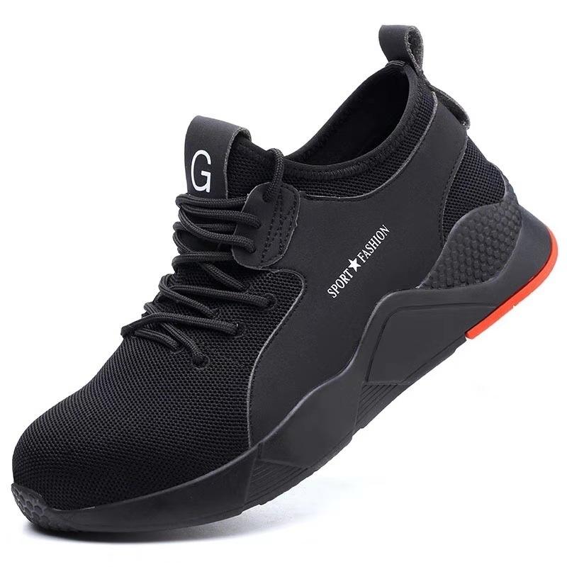 Camouflage Work Shoes Men Anti-Smash Anti Puncture Men Safety Shoes Breathable Indestructible Shoes Steel Toe Work Sneakers Men