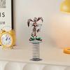 Sway Animal Decoration 2D Acrylic Monkey Decoration with Spring Cartoon Rabbit Car Dashboard Ornament for Home Office Desk Decor