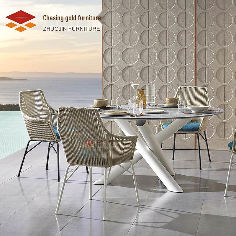 Rattan Patio and Garden Sofa Chair Set - 3-Piece Outdoor Furniture Combination