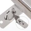 Slide Door Latch Lock Stainless Steel Sliding Bolt Anti-Theft Security Fastener for Gates Cabinets Padlocks Easy to Install No
