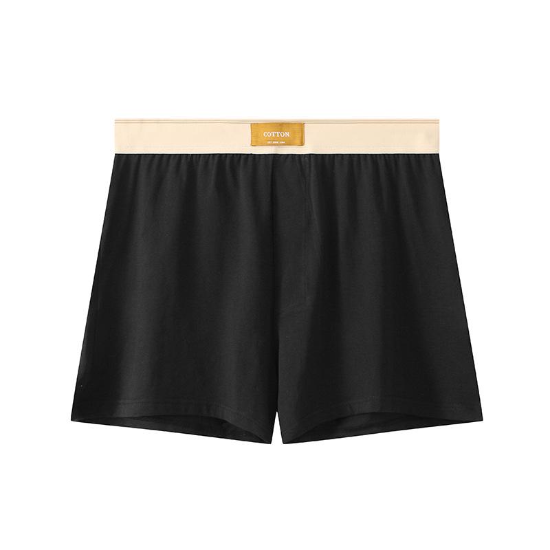 

Men s Pure Cotton Boxer Briefs - Comfortable, Breathable, Skin-Friendly Solid Colors, Trendy Home Pajama Pants 2XL [140-160 jin]