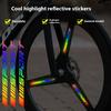 Reflecterende Sport Stickers voor Auto Motorfiets Wielnaaf Glow-in-the-Dark Kleurrijke Modificatie Nachtlicht Auto Stickers