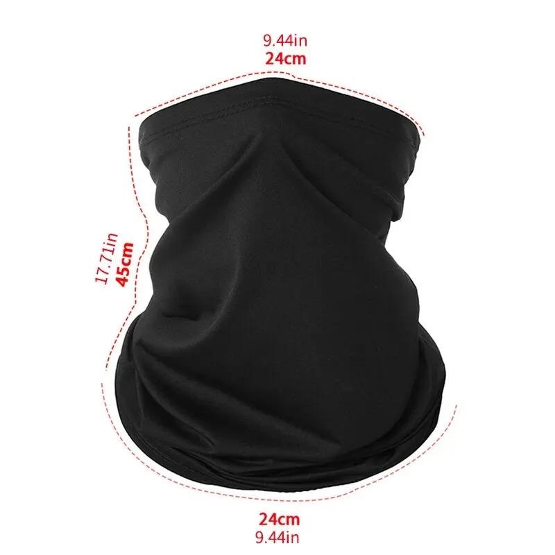 Eis-Seide Gesichtsmaske Sommer Sonnenschutz Atmungsaktiv Radfahren Gesichtsmaske Outdoor Sport Bandana Herren Damen Motorrad Nackenwickel Maske