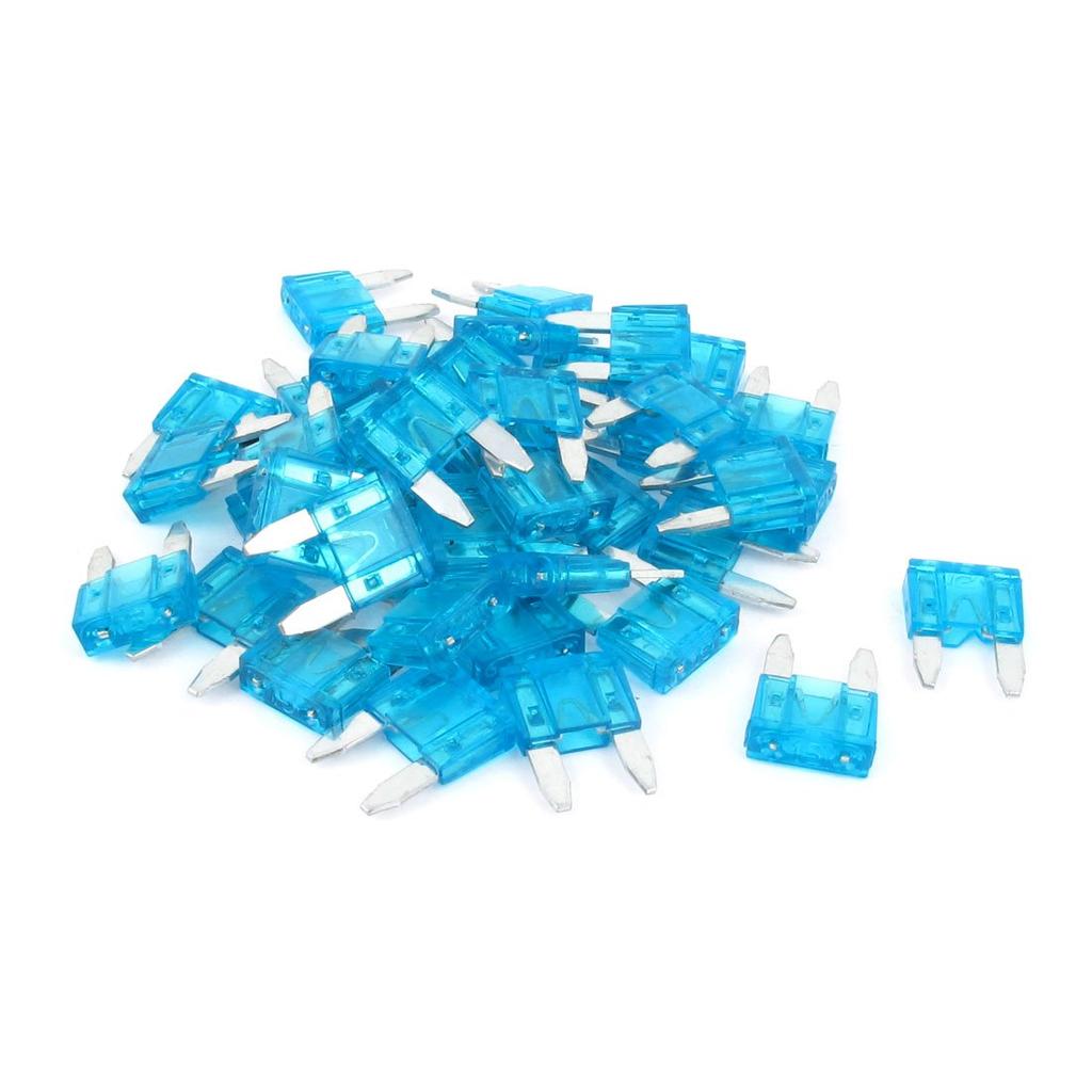 uxcell Flachsicherung ATC ATO Mini-Sicherung 15A für Motorrad/Auto Blau 42 Stück