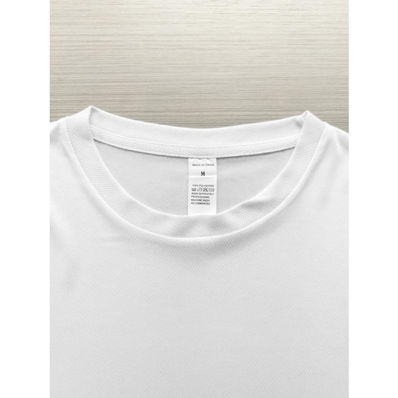 European Size Men's Short Sleeve T-Shirt with Dog Paw Print - Summer Casual Round Neck Tee Suitable for Fitness, Gym & Outdoor Wear