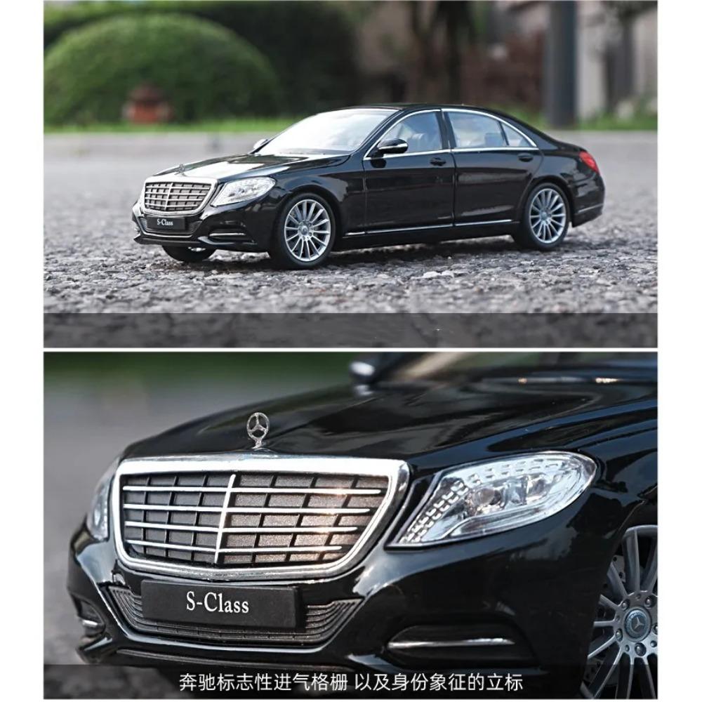 Welly 1/24 Mercedes-Benz Classe S S500 Modello di Auto in Lega Diecast Metallo Veicoli Giocattolo Modello di Auto Alta Simulazione Collezione Regali per Bambini