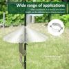 2Pcs Squirrel Baffle PET Transparent Bird Feeder Baffle with Serrated Edge Outdoor Squirrel Proof Baffle Bird Raising Supplies
