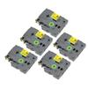 5pcs Label Maker Tape Black On Yellow 2mm TZE231 Strong Adhesive Laminated Label Printing Tape