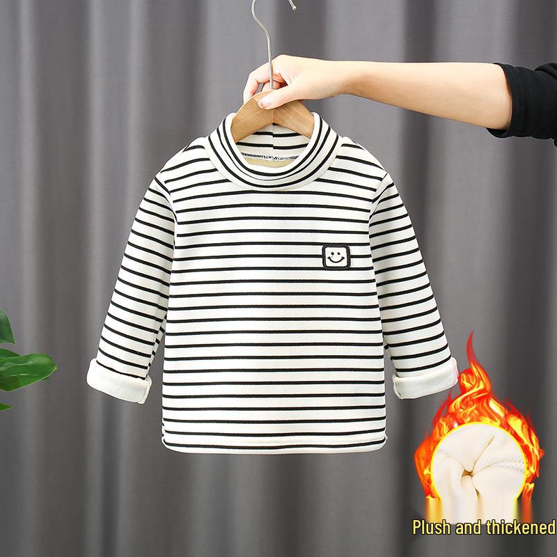 

Детский базовый слой с полувысоким воротом на толстом флисе для осени/зимы 100 cm белый