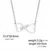 Collana con ciondolo a forma di lettera "Mama" per donna, in acciaio inossidabile, girocollo, alla moda, regalo per la festa della mamma.
