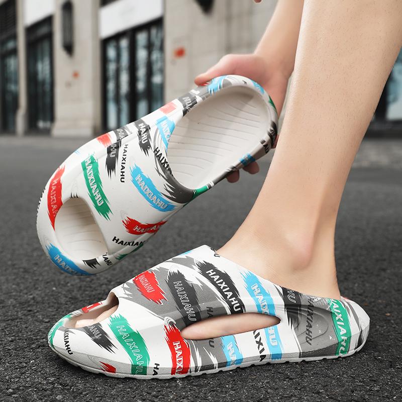 Fashion Men's and women's non-slip fashion casual beach sandals home flip-flops couple platform shoes summer