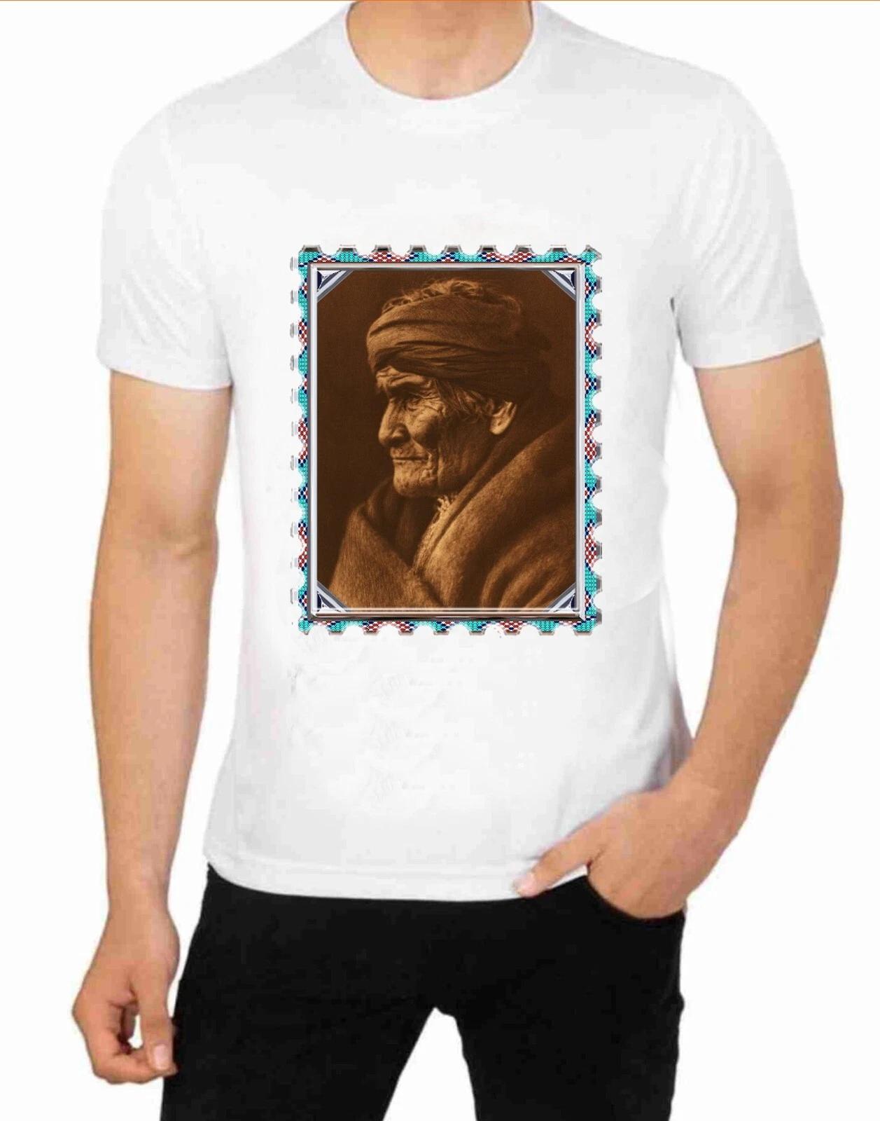 Geronimo Native American Indian Art T-Shirt Art Vintage Prints 3XL