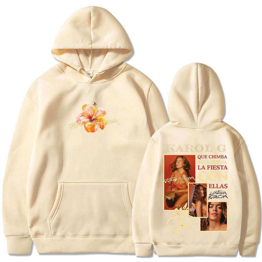 Karol G Tropicoqueta 2025 Album Hoodies Herren Damen Kleidung Mode Harajuku Langarm Sweatshirt Komfort Oversized Pullover