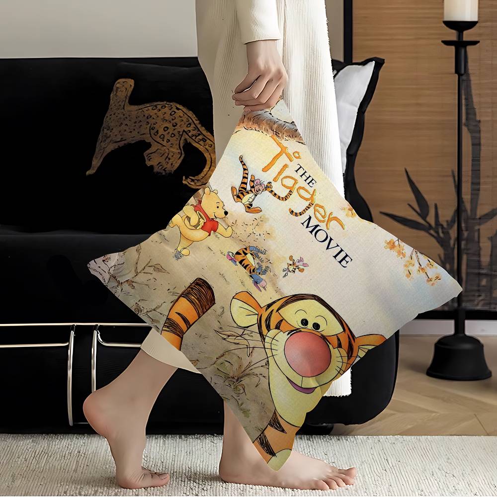 

W-Winnie-the-Pooh Cushion Cover Decorative Pillow Sofa Home Decor case pillow cases 12x12Inch