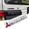 xksh2 ABS Letters Car Emblem Rear Trunk Badge Sticker Accessories For Mitsubishi 9 Ralliart X EX ASX L200 Colt Outlander Pajero Lancer