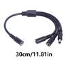 30cm Female To Male DC5521 Extension Cable 1 To 3 Splitter for Tapo Cameras and LED Lighting Solution