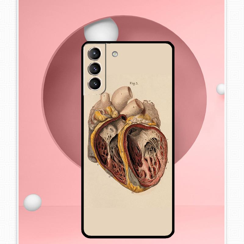 Human Anatomy Case For Samsung Galaxy S25 Ultra S25 FE S20 S21 S22 S23 Plus S9 S10 S24 Ultra Cover Funda