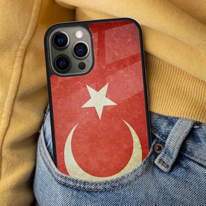 Flagge Türkei Istanbul Antalya Mustafa Wolf Weiche Handyhülle für iPhone 17 Air 16e Pro max 15 Pro 13 14 Plus 11 12 MagSafe
