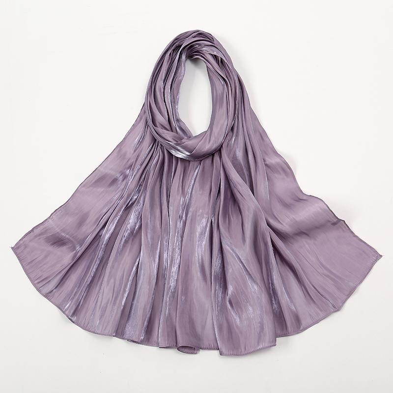 New Shimmer Silk Hijab Scarf For Women Muslim Shawl Abaya Silk Hijab Abaya Hijabs For Woman Jersey Head Wrap Scarf Islam Turban