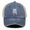 Czapka baseballowa z regulacją z nadrukiem "BAD HAIR Day", biały tekst, czapka taty unisex w jednolitym kolorze, letnia poliestrowa czapka baseballowa typu snapback