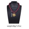 New Vintage Metal Sun Flower Pendant Necklaces Handmaed Beaded Choker Necklace For Women Holiday Party Jewelry Gifts