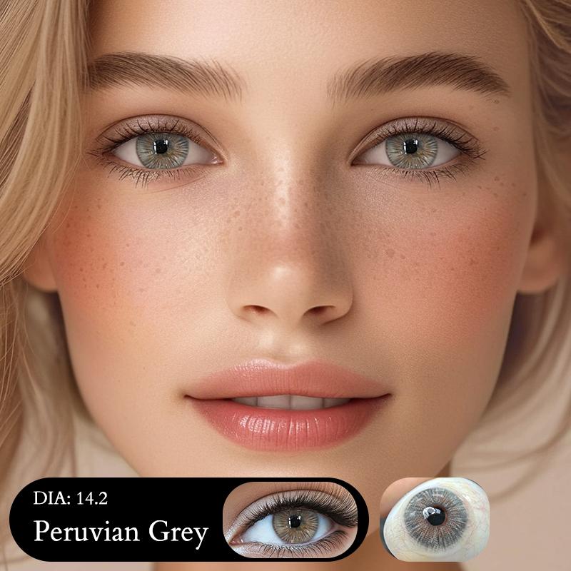 Freshlady Peruvian Grey And Giant Green And Urban Green And Collection 14.0mm Colored Contact Lenses 1 Year Disposable for Daily Wear