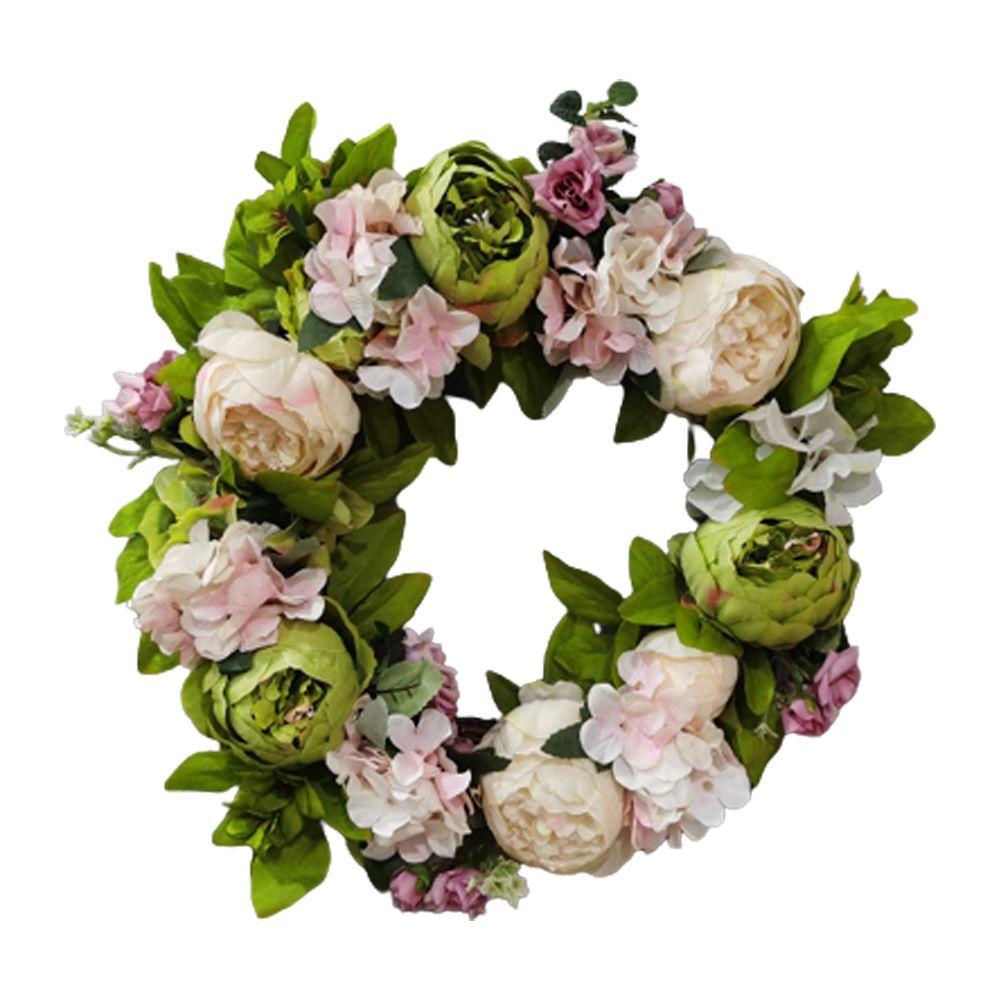 

Props for Xmas Tree, Door Xmas Decoration Wedding Wreath Hanging Ornament Simulated Peony Garland шампанського