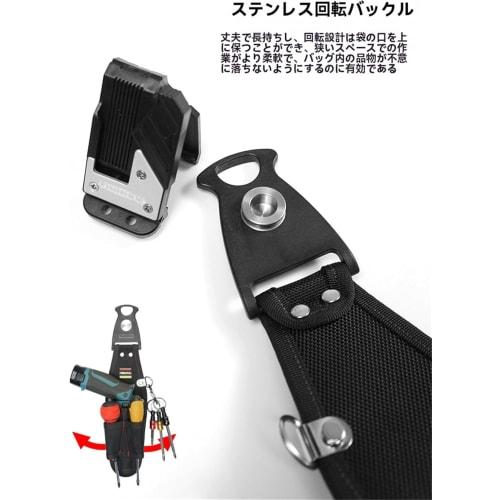 FFYGYNFDE Waist Bag, Nail Pouch, 3-Tier Design, Ultra-Lightweight, Tool Organizer with Detachable Tool Holder, Parts Storage, Tool Drop Prevention, Li