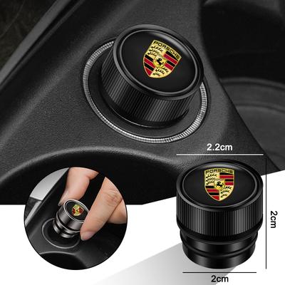 Car Cigarette Lighter Cover Dust Proof Decoration Cap For Porsche Macan 911 718 Taycan Panamera Cayenne Boxster Cayman Accessory