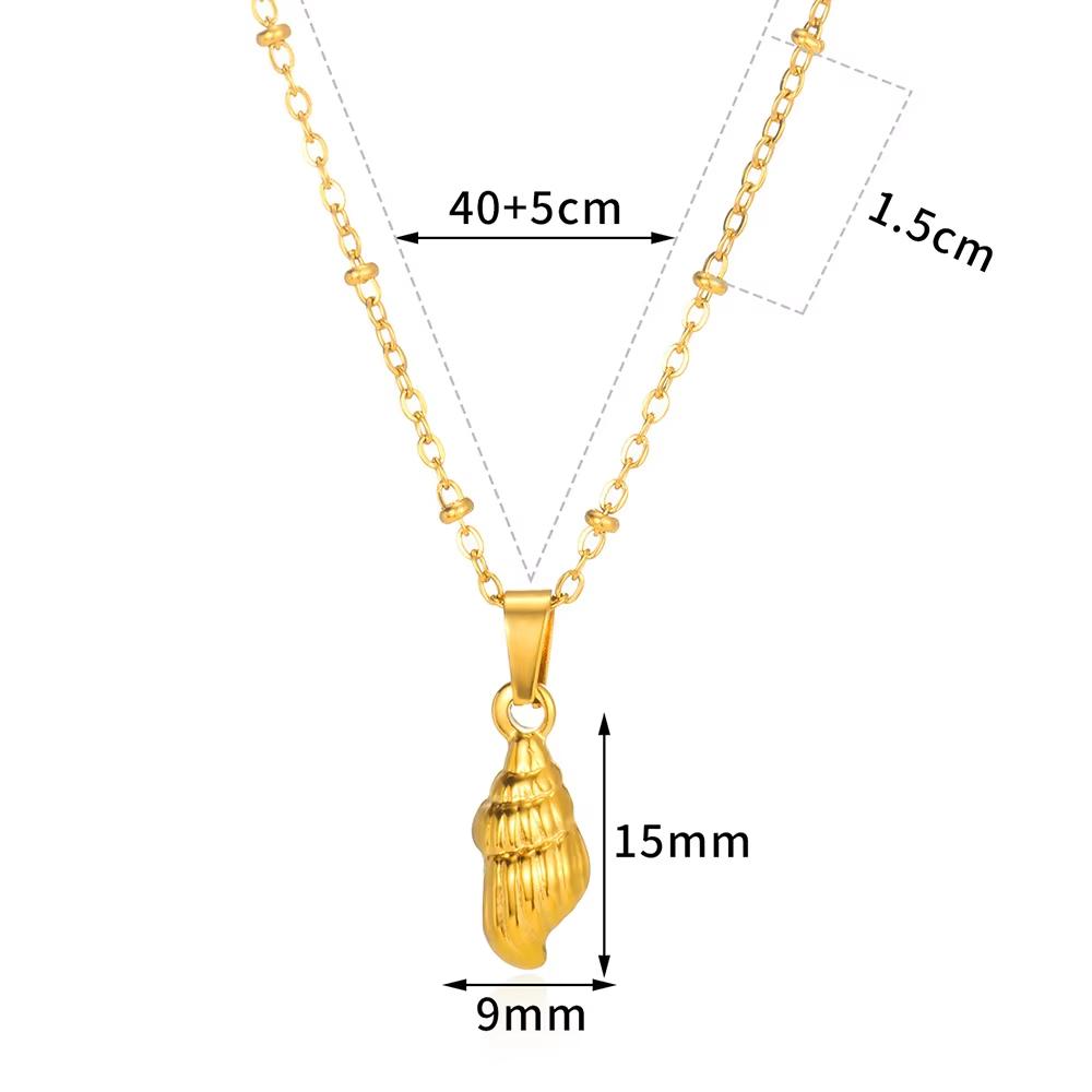 Sommarstrand Sköldpadda Halsband för Kvinnor Pärlor Kedja Hänge Halsband Kvinnlig Charm Rostfritt Stål Smycken y2k Accessoarer Halsband