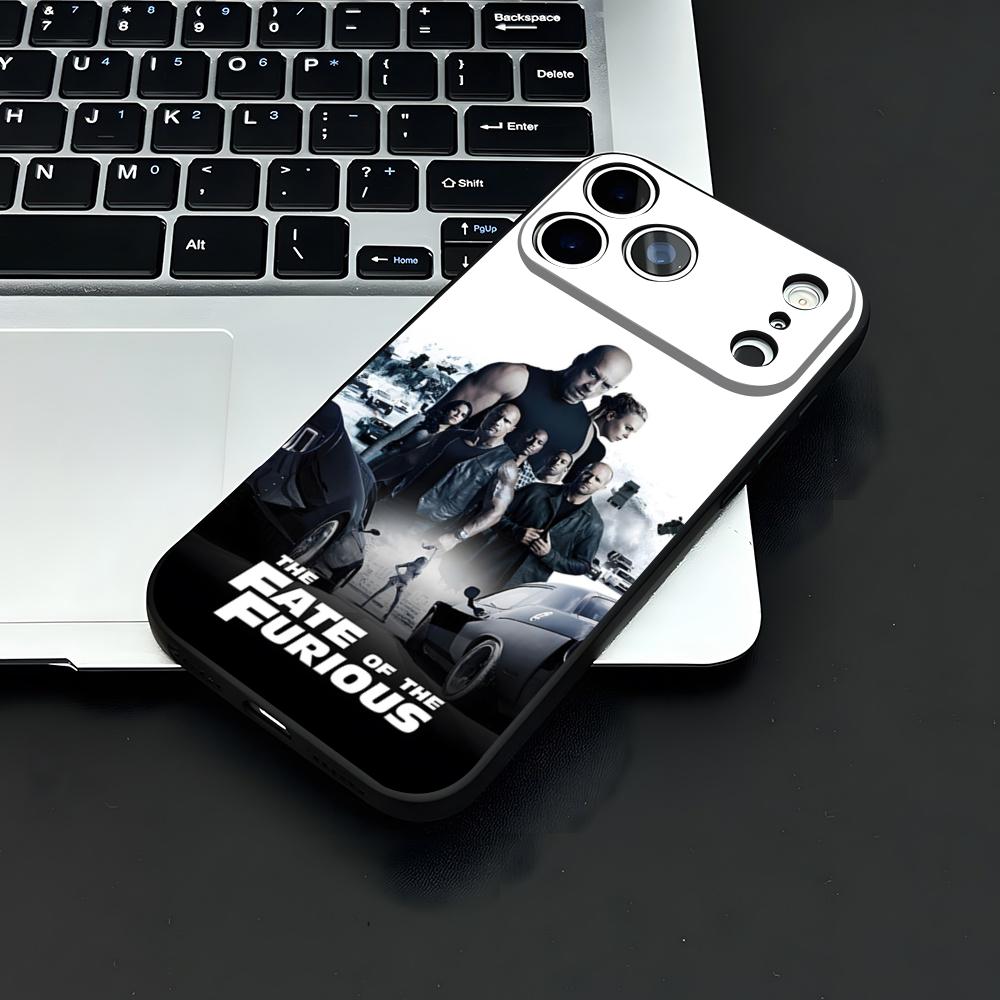F-fast And F-Furious Handyhülle Für IPhone 17 Air 16 E Pro Max 15 14 13 Mini 12 Pro 11 Max Plus Schwarze Weiche Hülle