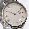Used SKAGEN HALD Battery Replaced Ladies Good Condition Silver