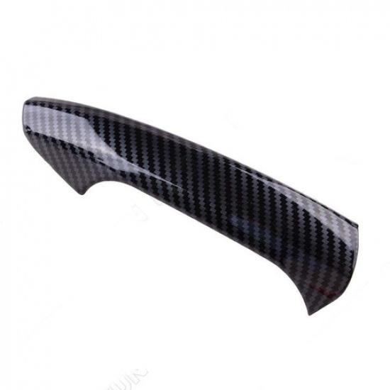 Carbon Look Exterior Door Handle Cover Trim For Benz W204 C300 C350 C250 C63 AMG