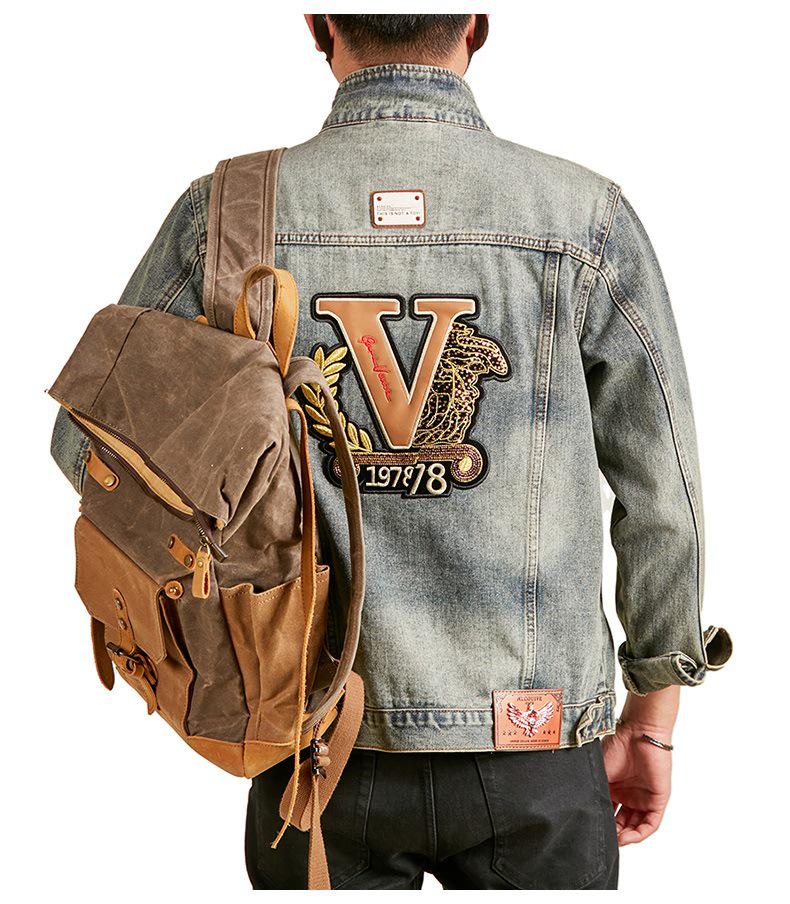 Xintang Men's Wear | Retro Denim Jacket - Trendy Loose Fit, Casual Hong Kong Style for Spring and Autumn