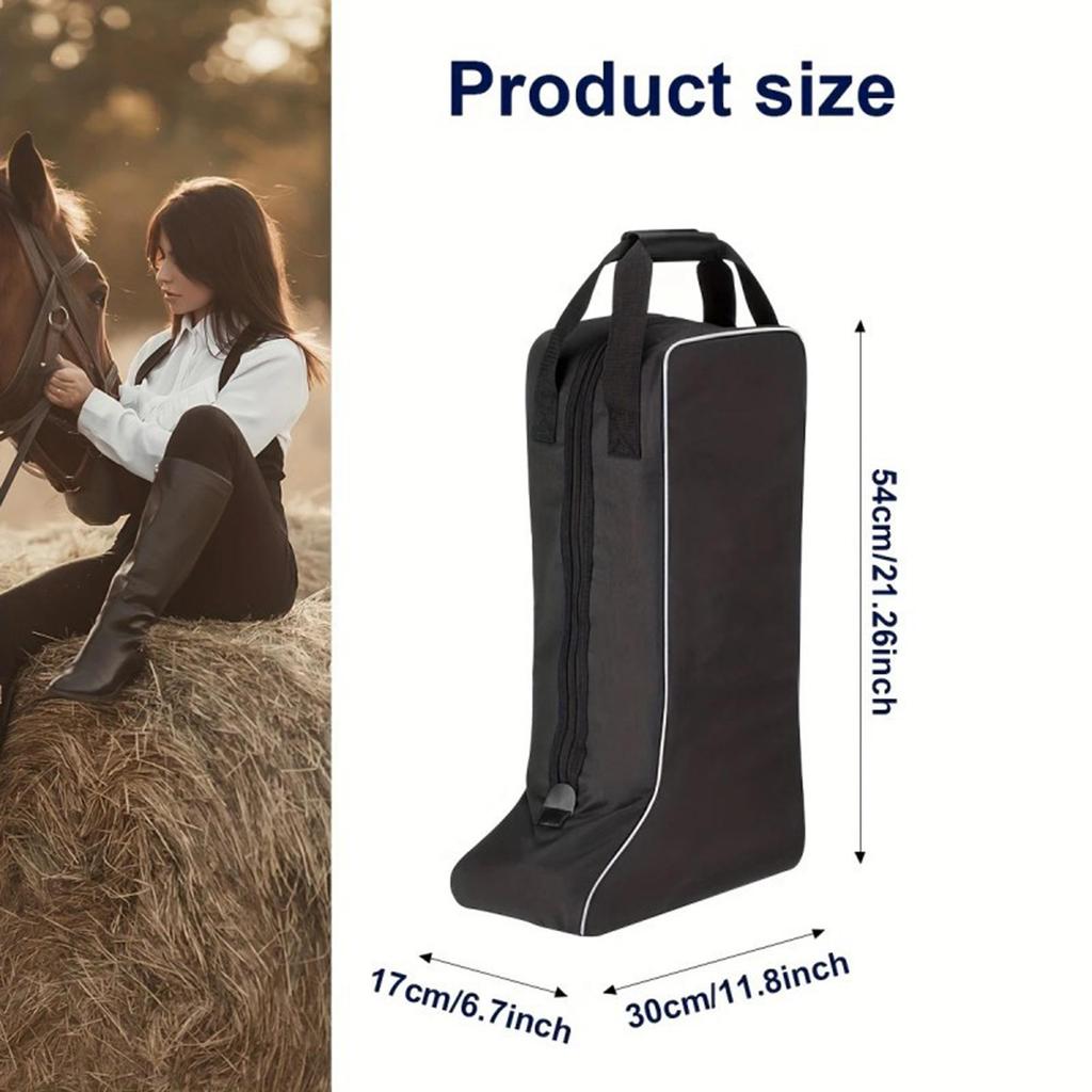 Riding Tall Boot Pouch Boot Storage Carry Pouch Competition Equestrian Pack Equipment for Shows Travel Protect Rider Boots Tour