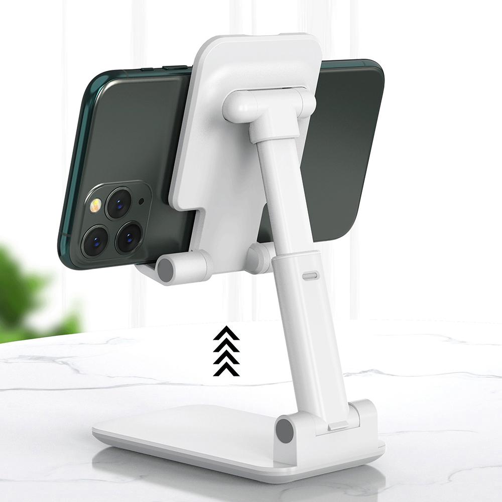 

T9 Lightweight Portable Compact Tablet Bracket Height Adjustable Mobile Phone Stand White