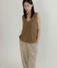 Lingseoul Tencel Blended Band Pants-Light Khaki